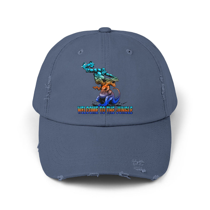 APE VS ZILLA BLUE ORANGE AQUA /WELCOME TO THE JUNGLE CAP