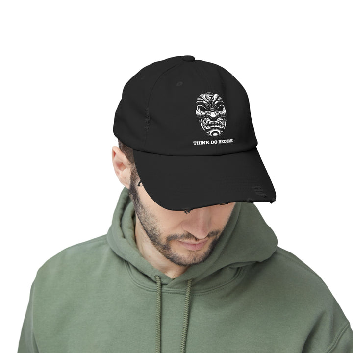 CG SAMURAI MASK WHITE BLACK /THINK DO BECOME CAP