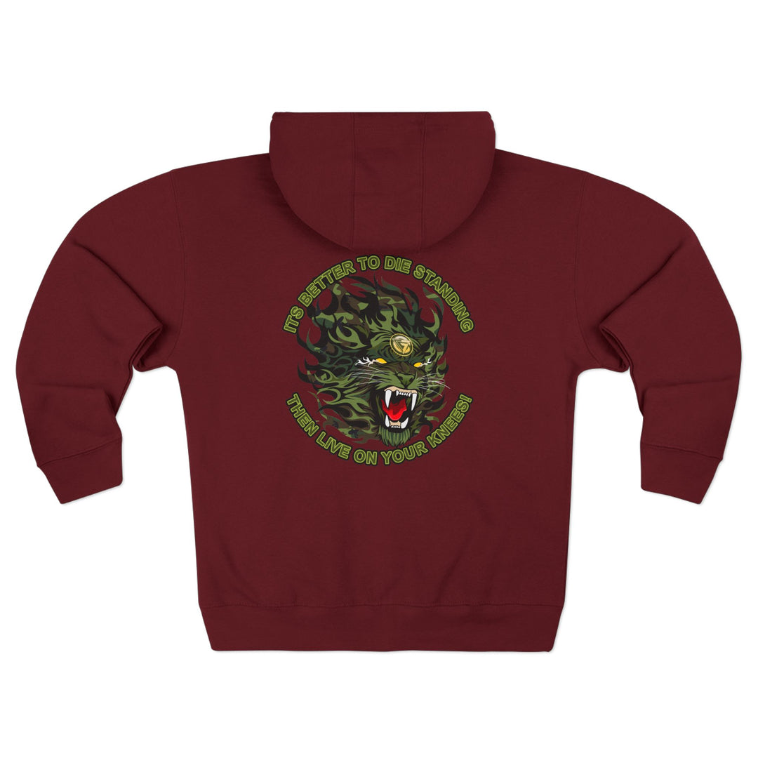 CG TIGER FLAME WAR TIGERCAMO FOREST/ITS BETTER TO DIE STANDING THAN LIVE ON YOUR KNEE'S