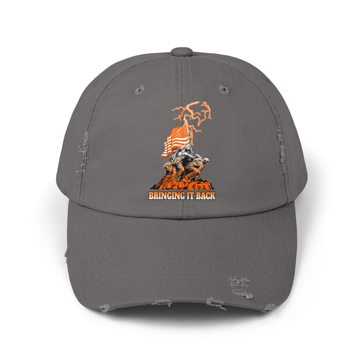 AMERICAN WARRIORS ORANGE WHITE FADE /BRINGING IT BACK CAP