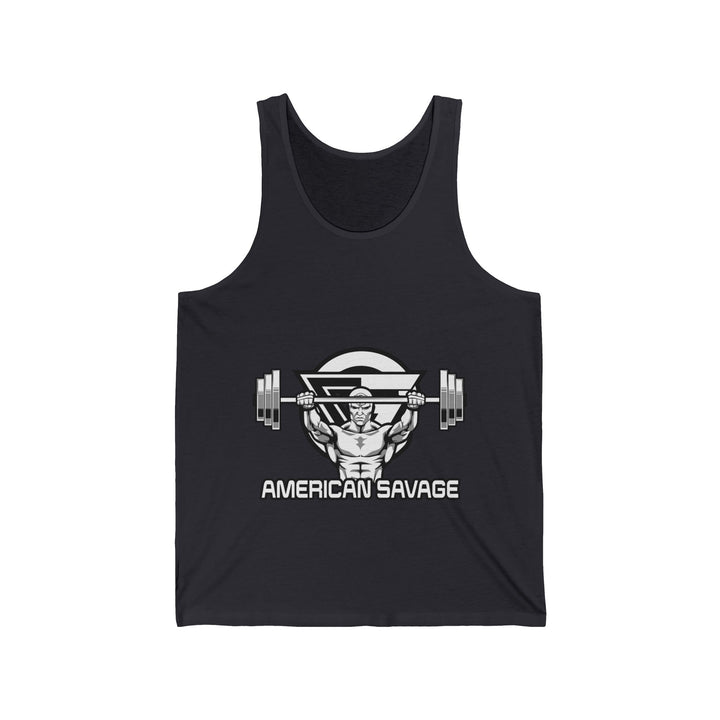 ENTER THE MAC WHITE BLACK TANK/AMERICAN SAVAGE