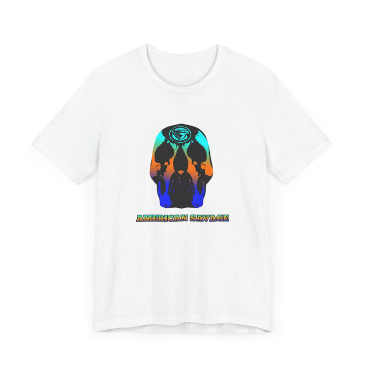 SKULLATOR BLUE ORANGE AQUA  /AMERICAN SAVAGE