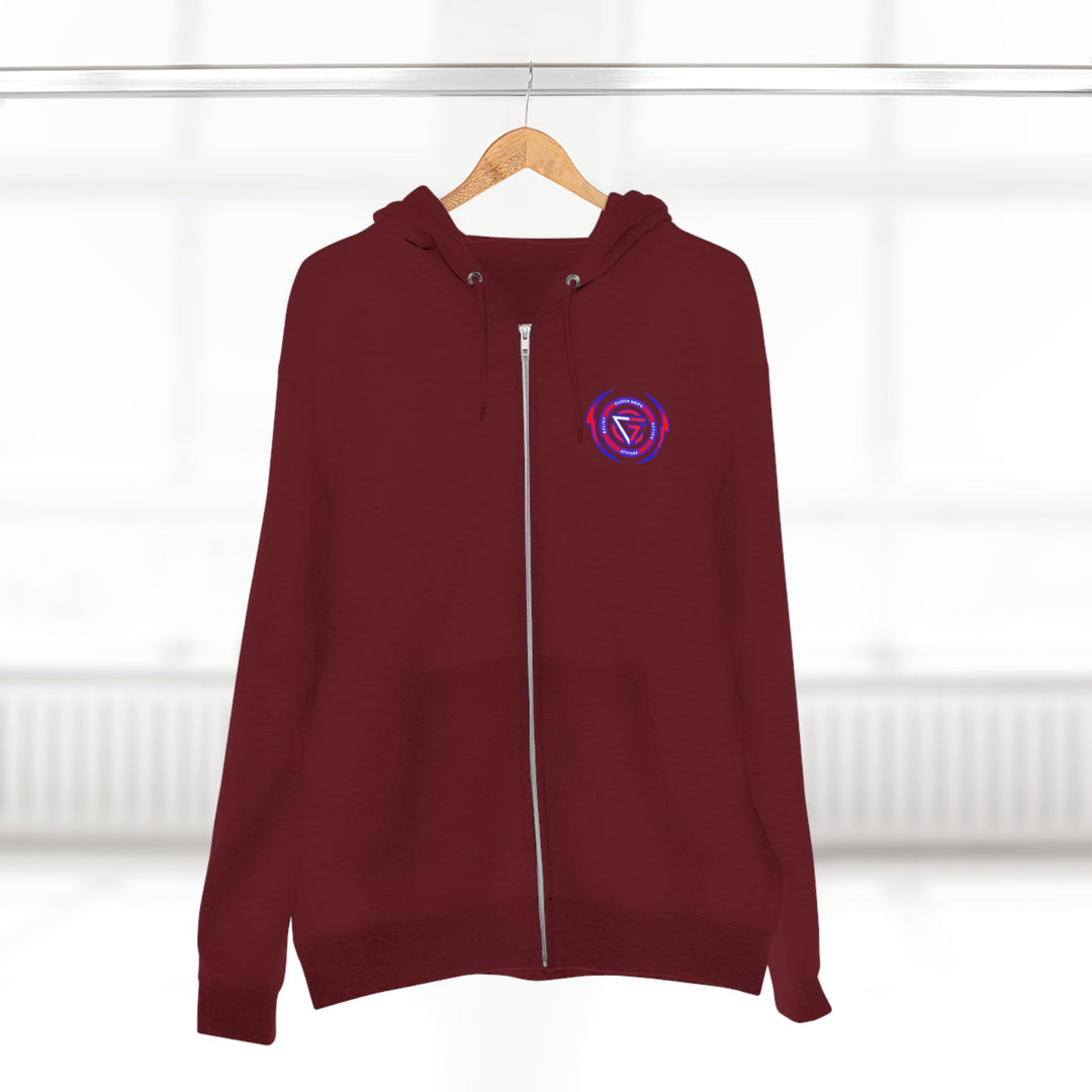 CG LION HEART RED WHITE BLUE/LIFT OR DIE ZIP UP