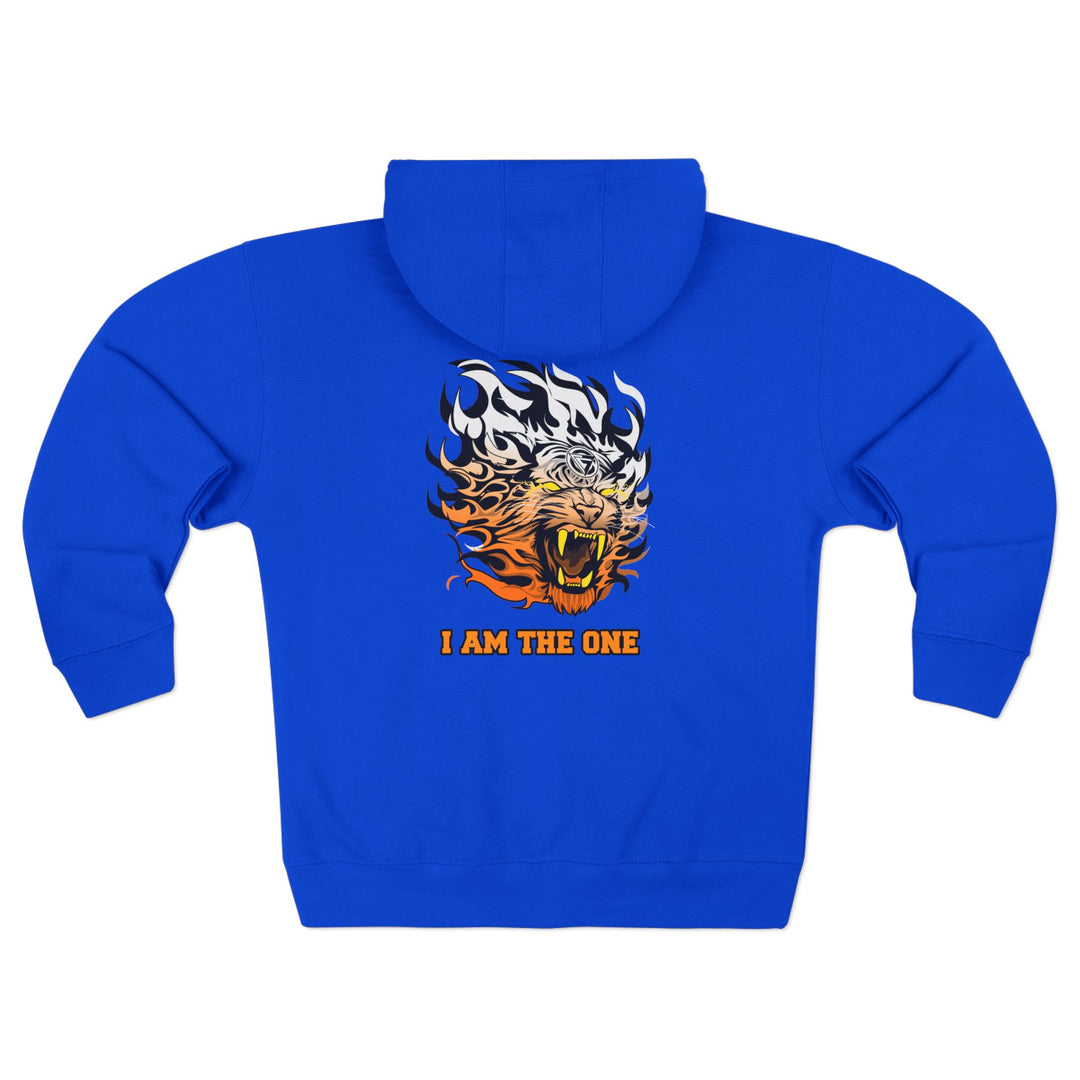 CG TIGER FLAME  ORANGE WHITE FADE /I AM THE ONE ZIP UP