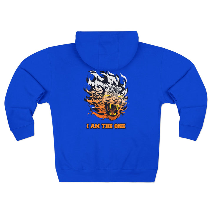 CG TIGER FLAME  ORANGE WHITE FADE /I AM THE ONE ZIP UP