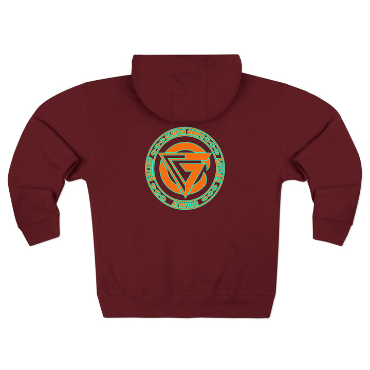 CG DIAMOND DBL BELL SKULL MIAMI COLORS /CLUTCHGRIPS ZIP UP