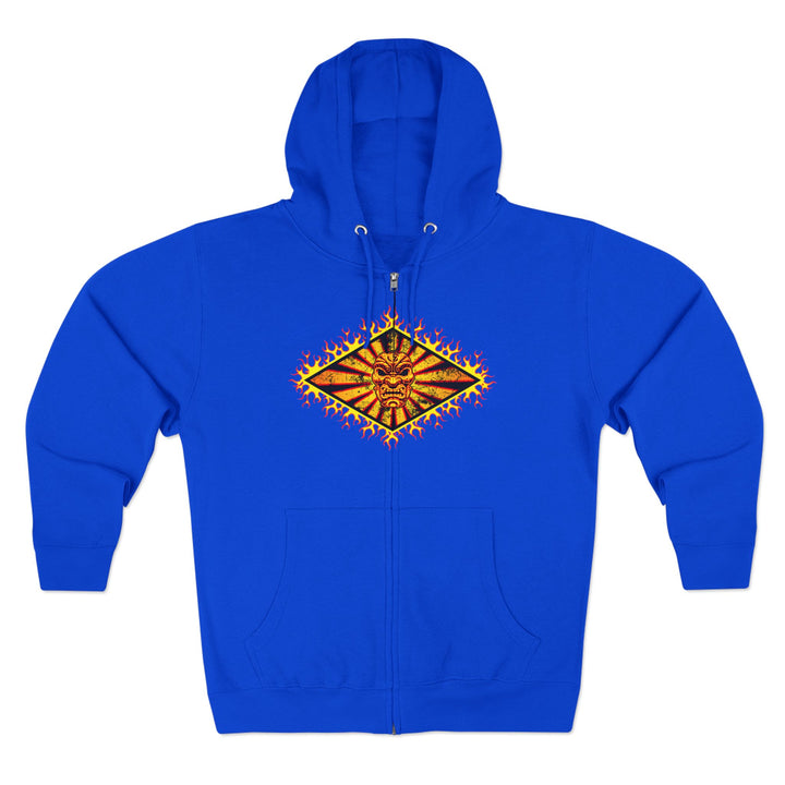 CG SAMURAI GYM MASTER DIAMOND GOLD RED BLACK/LIFT OR DIE ZIP UP