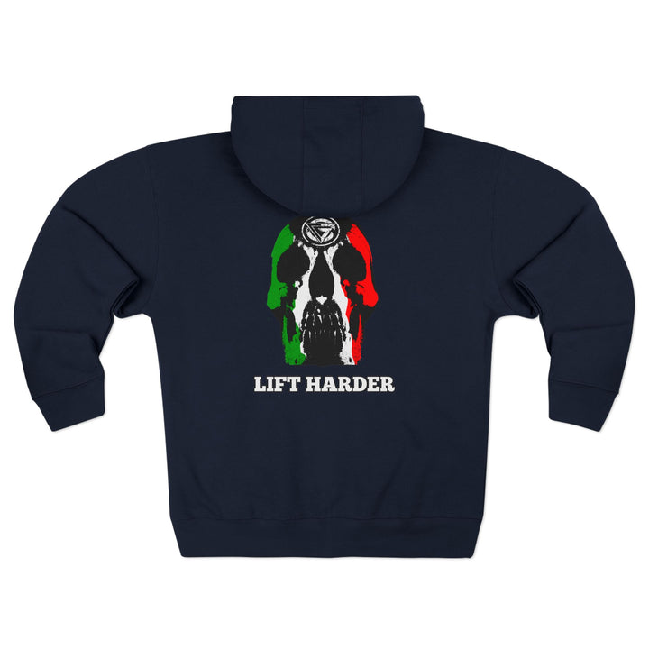 CG SKULL RED GREEN WHITE / LIFT HARDER ZIP UP